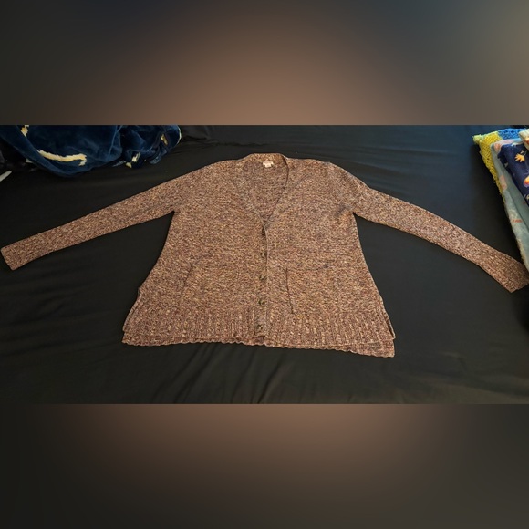 Women's Mossimo Grandpa core Multicolor Knit cardigan with side slits in XL NWOT - Picture 1 of 10